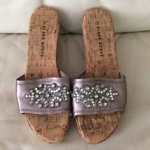 Blake Scott embellished slide sandals